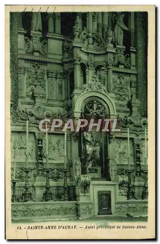 Cartes postales Saint Anne D&#39Auray Autel privilegie de Sainte Anne