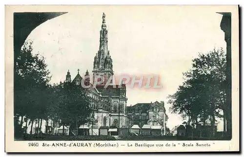 Cartes postales Ste Anne d'Auray La Basilique Vue de la Scla Sancta