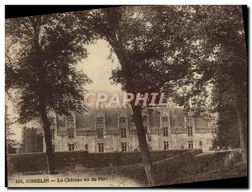 Cartes postales Josselin Le Chateau Vu Du Parc