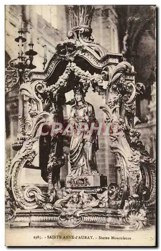 Cartes postales Sainte Anne D'Auray Statue Miraculeuse