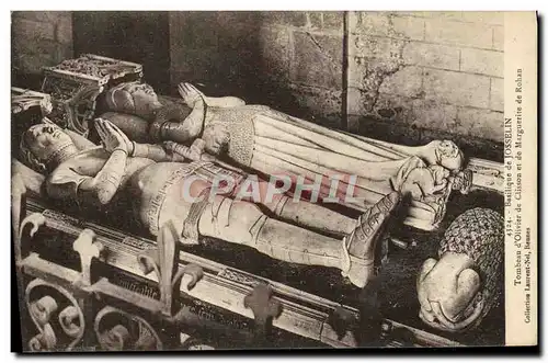 Cartes postales Basilique de Josselin Tombeau d'Olivier de Clisson et de Marguerite de Rohan