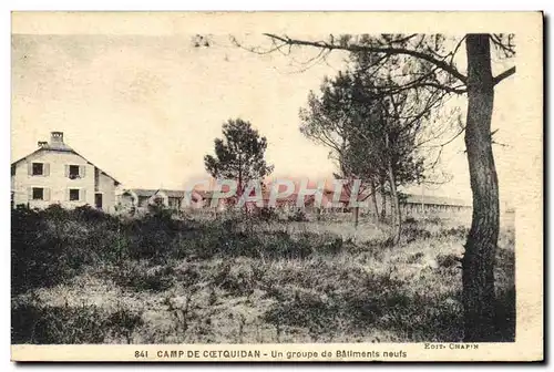 Ansichtskarte AK Camp De Coetquidan Un Groupe De Batiments Militaria