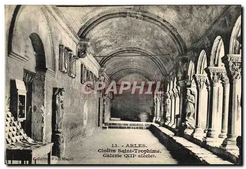 Cartes postales Arles Cloitre Saint Trophime galerie