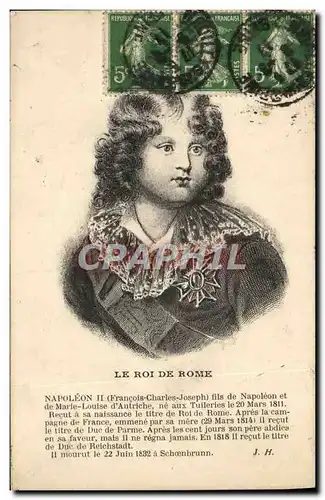 Cartes postales Le roi de Rome Napoleon II