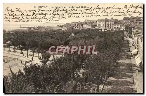 Ansichtskarte AK Royan Le Square et Boulevard Botton