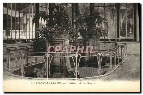 Cartes postales Martigny Les Bains Interieur de la Source