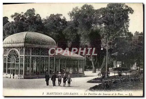 Ansichtskarte AK Martigny Les Bains Le Pavillon des Sources et le Parc