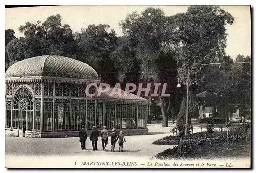 Cartes postales Martigny Les Bains Le Pavillon des Sources et le Parc
