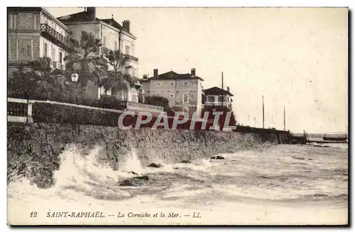 Cartes postales Saint Raphael La Corniche et la Mer