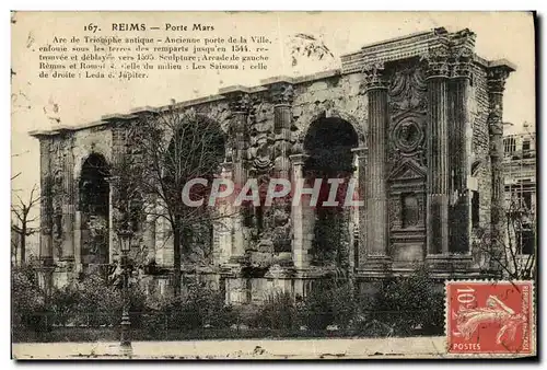 Cartes postales Reims Porte Mars