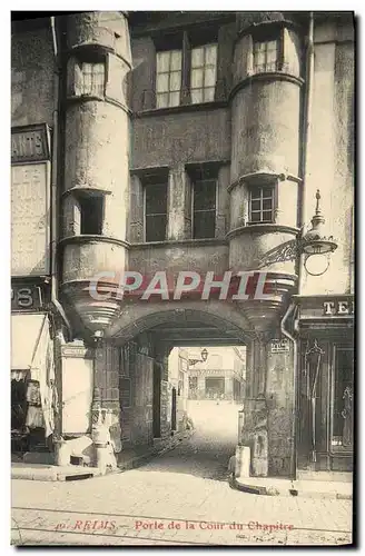 Ansichtskarte AK Reims Porte de la Cour du Chapitre