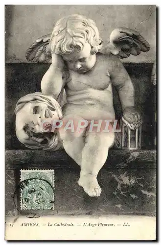 Cartes postales Amiens La Cathedrale L'ange pleureur