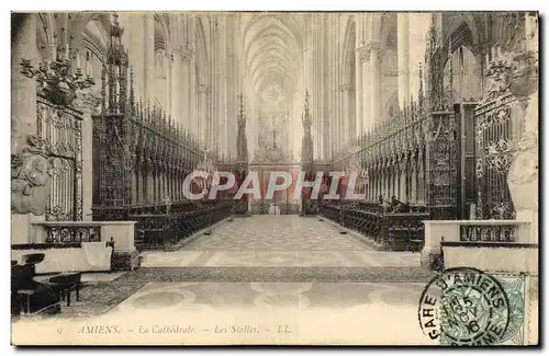 Ansichtskarte AK Amiens La Cathedrale Les stalles