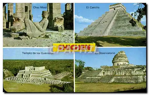 Moderne Karte Mexico Chac Mool Statue
