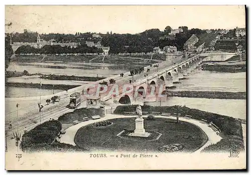 Cartes postales Tours Pont de Pierre