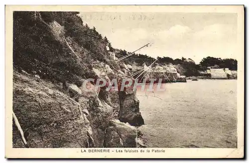 Cartes postales La Bernerie Les Falaises de la Patorie Peche