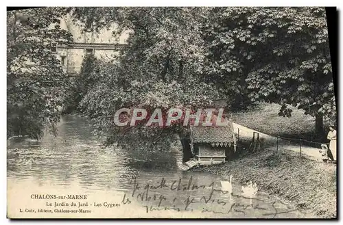 Cartes postales Chalons Sur Marne Le Jardin du Jard Les Cygnes