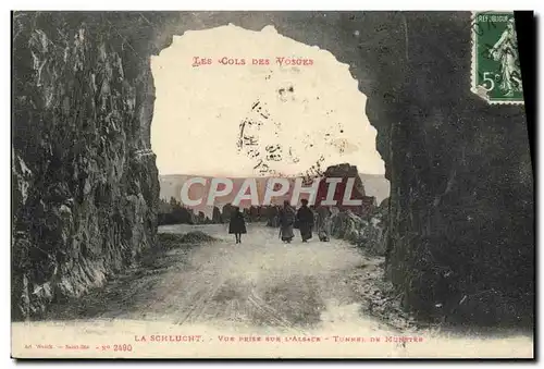 Cartes postales La Schlucht Vue prise sur l'Alsace Tunnel de Munster