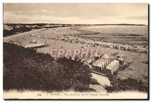 Cartes postales Royan Vue Generale de la Grande Conche