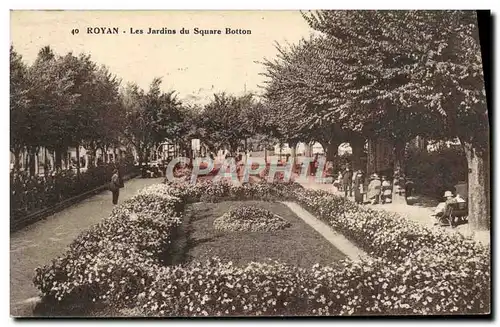 Cartes postales Royan Les Jardins Du Square Botton