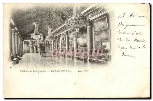 Cartes postales Chateau de Compiegne La Salle des Fetes