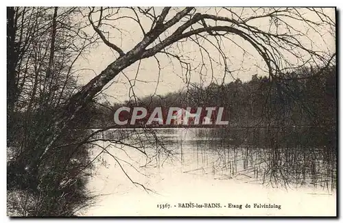 Cartes postales Bains les Bains Etang de Falvintoing