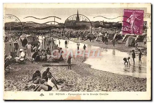 Cartes postales Royan Perspective de la Grande Conche