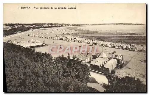 Cartes postales Royan Vue Generale de la Grande Conche