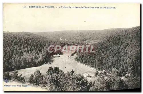 Cartes postales Bruyeres en Vosges Le Vallon de la Basse de L&#39Ane Vue prise de l&#39Heledraye