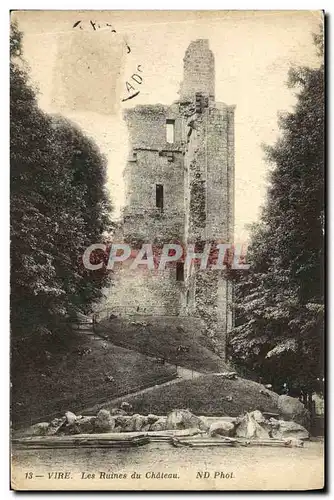 Cartes postales Vire Les Ruines du Chateau