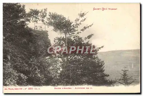 Cartes postales Saint Die Roche d'Anozel