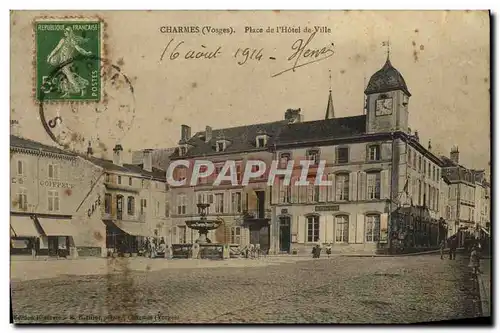 Cartes postales Charmes Place de l&#39hotel de ville