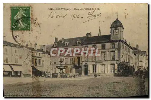 Cartes postales Charmes Place de l'hotel de ville