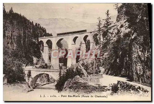 Cartes postales Chamonix Pont Ste Marie Route de Chamonix