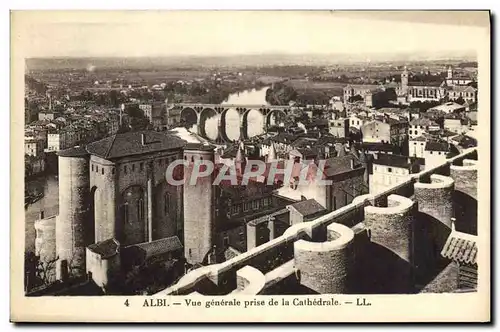 Ansichtskarte AK Albi Vue Generale Prise de la Cathedrale