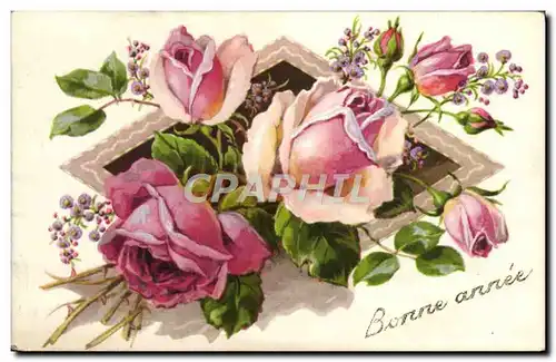 Cartes postales Fantaisie Fleurs