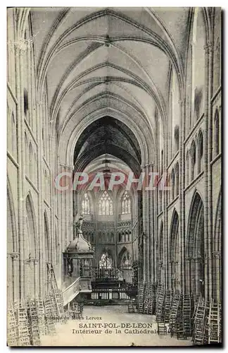 Cartes postales Saint Pol De Leon Interieur de la Cathedrale