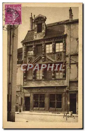 Cartes postales Dijon La maison des Cariatides Rue Chaudronnerie