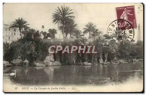 Ansichtskarte AK Nice La Cascade du Jardin Public