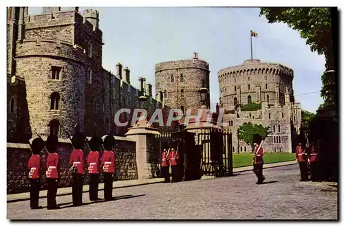 Moderne Karte Changing of the guard London Windsor castle