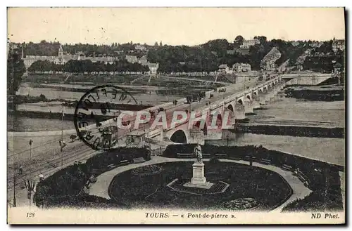 Cartes postales Tours Pont de Pierre