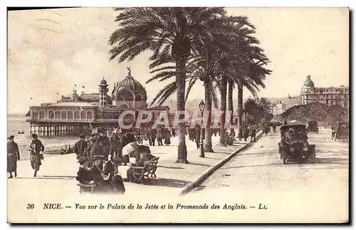 Ansichtskarte AK Nice Vue Sur le Palais de la Jetee et la Promenade des Anglais