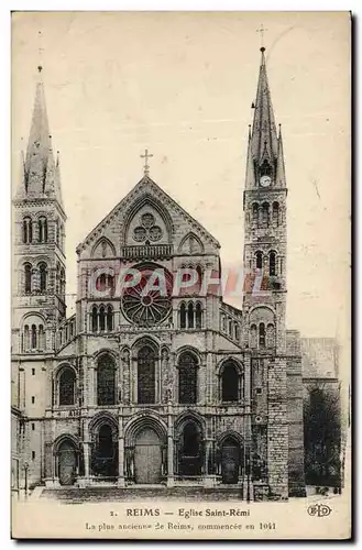 Cartes postales Reims Eglise Saint Remi