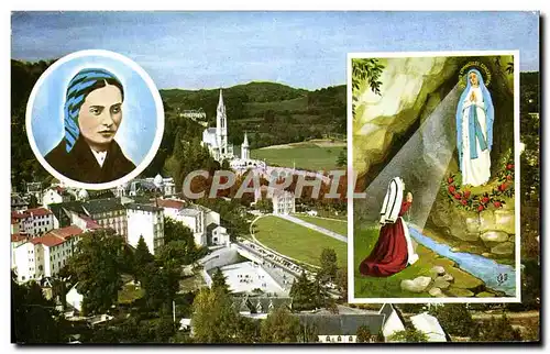 Cartes postales moderne Lourdes Vue Generale l&#39apparition