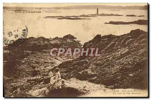 Ansichtskarte AK Baie de St Malo Un coin de l&#39Ile Cezembre