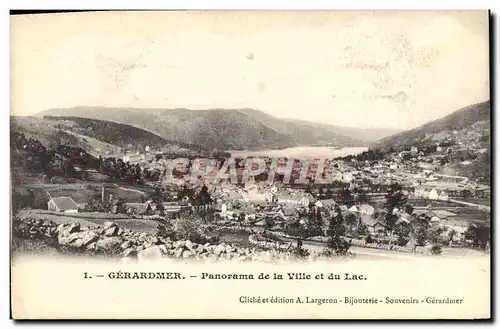 Cartes postales Gerardmer Panorama de la Ville et du Lac