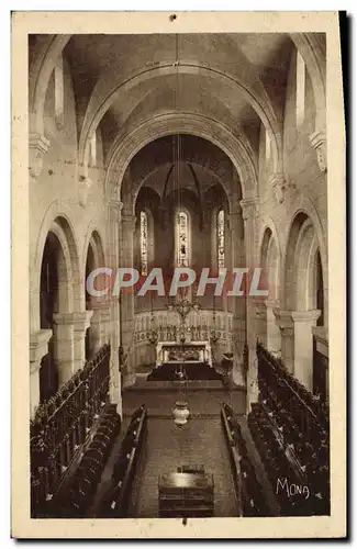 Ansichtskarte AK Ile Saint Honorat Monastere Vue interieure de l&#39eglise abbatiale