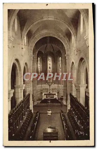 Cartes postales Ile Saint Honorat Monastere Vue interieure de l&#39eglise abbatiale