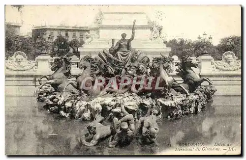 Cartes postales Bordeaux Detail du Monument des Girondins