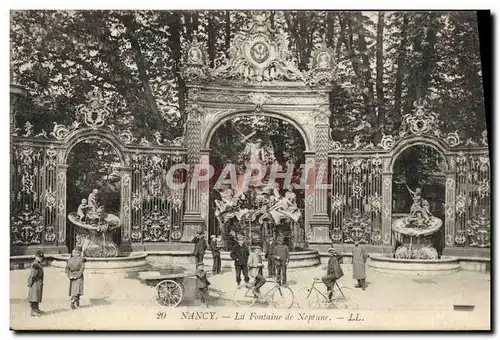 Cartes postales Nancy La Fontaine de Neptune